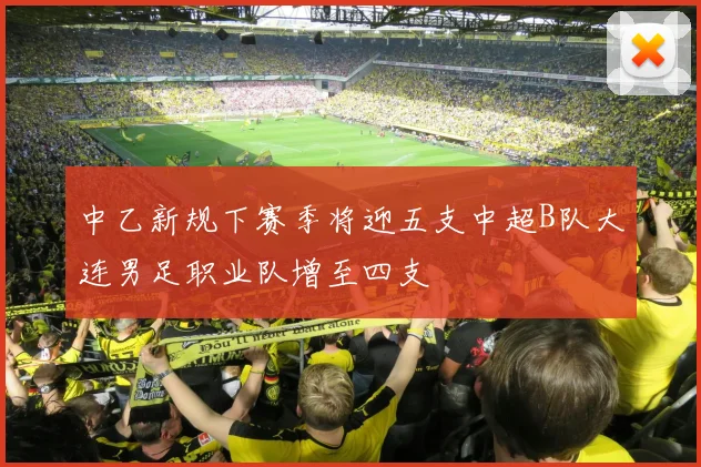 中乙新规下赛季将迎五支中超B队大连男足职业队增至四支